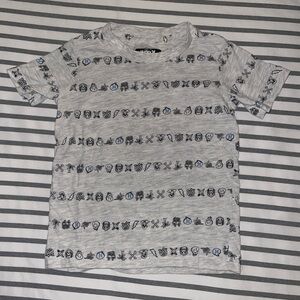 Hurley Short Sleeve Graphic T Shirt Grey 4T